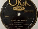 Jazz 78 LOUIS ARMSTRONG & HOT SEVEN Willie The Weeper OKEH Alligator Crawl HEAR