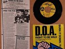 D.O.A. RIGHT TO BE WILD 1983 UNPLAYED 7
