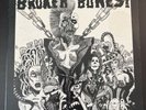 BROKEN BONES DEM BONES VINTAGE LP ALBUM 1984     VERY RARE     BLOOD RED VINYL