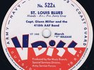 GLENN MILLER St. Louis Blues SAM DONAHUE Dinah US 78rpm 1945 12