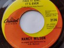 CANADA  Ex NANCY WILSON Face It Girl, It's Over / The End Of Our Love 1968 45