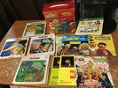 SESAME STREET WASHABLE RECORD TOY TOTE LUNCH BOX 16 VINYL RECORDS / WRONGWAY052