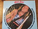 EX/EX Bon Jovi Slippery When Wet LP VINYL Picture Disc1986  Def Leppard Jon JBJ