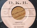 45rpm VG+ SURF Crusaders D.K.R. Seminole Rite Pressing