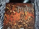 PYREXIA sermon of mockery + DEMOS vinyl DLP death metal devourment cruciamentum
