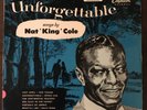 NAT KING COLE Unforgettable - UK Capitol Rainbow Label LP Laminated BEAUTIFUL NM