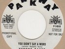 Yvonne Baker You Didnt Say A Word Parkway DEMO Soul Northern Motown