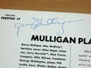 Gerry Mulligan SIGNED LP - PLAYS MULLIGAN / GERMAN PRESS in MINT