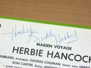 Herbie Hancock LP - Maiden Voyage / SIGNED by FREDDIE HUBBARD / BLUE NOTE MINT--