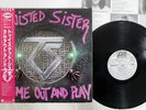 TWISTED SISTER COME OUT AND PLAY ATLANTIC P-13233 JAPAN OBI PROMO VINYL LP