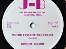 78 RPM Country Johnny Mathis RARE J-B Me for You and You /Contented EX Western B