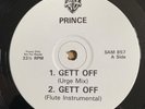 Prince Get Off - 5 Mix 12” promo SAM857