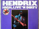 JIMI HENDRIX High, Live 'N Dirty RED VINYL hard acid rock '78 Nutmeg 1ST PR VG++