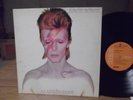 DAVID BOWIE ALADDIN SANE LP W RARE FAN CLUB APPLICATION ORANGE LBL RCA VINYL EXC