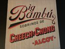 CHEECH & CHONG Big Bambu ORIG '72 ODE LP w/ GIANT ROLLING PAPER