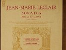 Leclair: Sonatas for Two Violins LP Claire Bernard & Annie Jodry Arion Stereo NM
