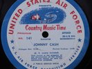 JOHNNY CASH/JOE MAPHIS Country Music Time UNITED STAES AIR FORCE LP u