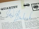 DAVE BRUBECK SIGNED LP - The Dave Brubeck Quartet In Europe in VG