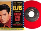 Elvis Presley / Bossa Nova Baby & Witchcraft / Red Vinyl 45 w PS / Mint
