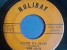 Rare Funk/Soul The Four Mints You're My Desire/You Want To Come Back Holiday 175