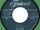 JAMES BROWN & FLAMES That Dood It / Baby Cries Over the Ocean 45rpm Federal 1957