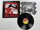 Metallica ‎Kill 'Em All Vinyl LP MFN7 VG Condition 1986 Reissue