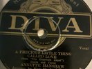 Annette Hanshaw A Precious Little Thing Called Love Diva Label 78rpm