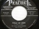 DIXIE HUMMINGBIRDS 45 Walls Of Zion / Just A Little While GOSPEL Peacock #2285