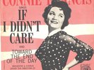 CONNIE FRANCIS--TOUGH PICTURE SLEEVE + 45--(IF I DIDN'T CARE)--PS--PIC--SLV