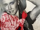 Olivia Newton John rare full size promo standee Totally Hot with ONJ real scarf
