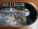 Necros ‎– Conquest For Death 1983 1st press Hard Core Vinyl w/ inserts EX