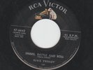 ROCKABILLY 45 - ELVIS PRESLEY - SHAKE, RATTLE AND ROLL / LAWDY MISS - HEAR -1956