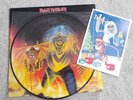 IRON MAIDEN 3 Track Ltd Ed Picture Disc THE NUMBER OF THE BEAST & Christmas card