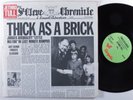 JETHRO TULL Thick As A Brick CHRYSALIS LP uk matte gatefold w/ attached paper w