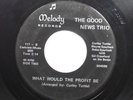 Hear  Bluegrass Gospel Rare 45 The Good News Trio - What Would The Profit Be / W