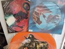 3 VTG MEAT LOAF VINYL RECOD PICTURE DISCS. BAT OUT OF HELL 1 & 2. + ARISD 600