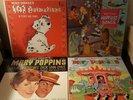 Vintage 4 Walt Disneys Mary Poppins 1964 Songs 1967 Dalmatians Vinyl LP Records