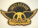 AEROSMITH Janie's Got A Gun (1989, Epic Records UK) Rare Shaped PICTURE Pic DISC