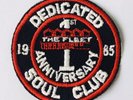 THE FLEET 1st ANNIVERSARY 1985 * WIGAN CASINO * VINTAGE NORTHERN SOUL PATCH ️