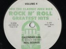 NEIL SEDAKA IDEAL JUKEBOX VINYL 78 - CALENDAR GIRL - OH CAROL - EX+ CONDITION