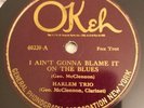 78 Rpm Prewar Jazz Harlem Trio George McClennon E- Condition