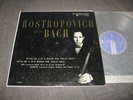 50s Vanguard VRS-6026 ed1 DG Rostropovich: Bach: Cello suites 2, 5, Air, Adagio.