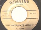 AL SCOTT on GENUINE #150 original 1967 Northern Soul Rare 45rpm VG+ Vinyl GRAIL