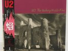 U2 / UNFORGETTABLE FIRE JAPAN ISSUE LP W/ OBI, INSERT*2