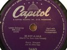 1956 RARE GENE VINCENT ON 78 RPM CANADA CAPITOL 3450,BE-BOP-A-LULA  VG+