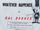 RAL DONNER-MY HEART SINGS 45-ROCKABILLY/OLDIES-70 ORIG-PIC SLEEVE-PRIVATE-HARD