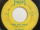 THE BEATLES Twist And Shout / There's A Place Tollie Blue Brackets 9001 45 1964