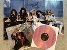 Dee Snider Triple Autograph Signed 3X Stay Hungry Pink LP Vinyl Twisted Sister