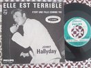 JOHNNY HALLYDAY SP JUKE BOX ENCART ORIGINAL  373080 ELLE EST TERRIBLE