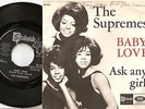 THE SUPREMES BABY LOVE & ASK ANY GIRL DANISH 45+PS 1964 MOD NORTHERN SOUL D ROSS